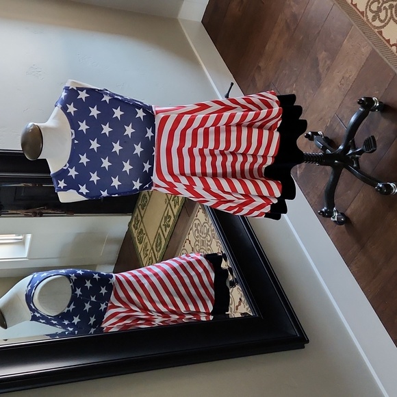 Perfashion Girls' Fourth of July Dresses Casual Sleeveless Patriotic Clothing - Picture 2 of 9